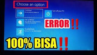 Cara Mengatasi Choose an Option Pada Windows 7 8 10