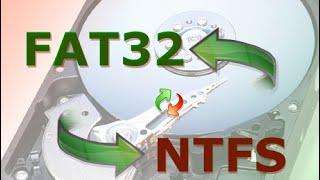 How to convert FAT32 to NTFS (Without losing data)