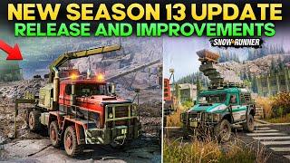 New Season 13 and April Community Update in SnowRunner Release and Major Improvements in Game
