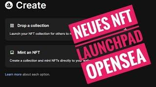 Neues Feature für Opensea - NFT Collections easy selbst erstellen [2023][Deutsch]