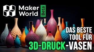  Vase-Design leicht gemacht! Neue Tools von MakerWorld im Test!  | 3D-Druck & Kreativität
