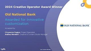 Old National Bank wins Lytho's 2024 Customer Award - The Creative Operator