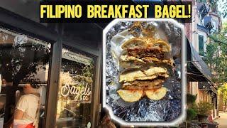 Try the Filipino Breakfast & Harvey Bagel at Walnut Street Bagel in Montclair, NJ!