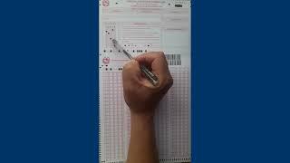 How to Use OMR Sheet (Set Bubble) on Medical Education Common Entrance Examination