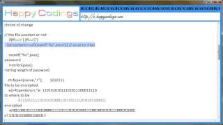 Encryption and Decryption of files C Code Example