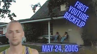 First Back Flip on Youtube! (House dismount)