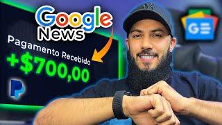 $1400 POR DIA Usando o Google News! (GRÁTIS) (Ganhar Dinheiro Online 2023)