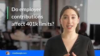 Do employer contributions affect 401k limits?