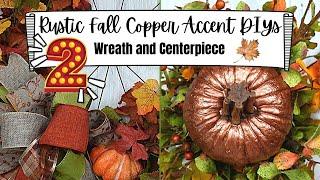 Fall Decor DIYs - Rustic Copper Accents - Fall/Autumn Decor Ideas