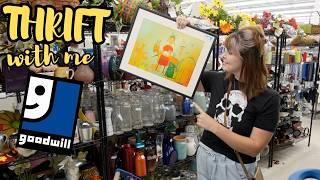 GOODWILL Thrift With Me for Antiques | Crazy Lamp Lady | Reselling