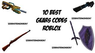 Top 10 Best Gears codes In Roblox | Топ 10 кодов на вещи в роблокс.