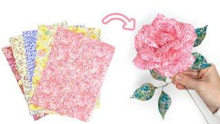 New Flower Trend? Fabric Covered Felt Flowers DIY Tutorial