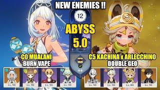 C0 Mualani Burning Vape & C5 Kachina Arlecchino Team | NEW Spiral Abyss 5.0 | Genshin Impact 【原神】