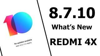 MIUI 10 8.7.10 NEW BETA FOR REDMI 4X