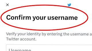 Twitter || How To Confirm your Username | Verify your identity in Twitter account Recovery