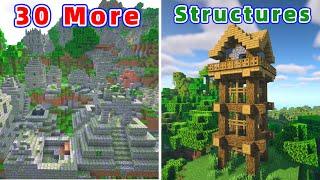 10 Amazing Minecraft Mods (30+ Large Structures)  For 1.19.4 and 1.19.2 !