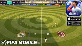 FIFA MOBILE 22 NEXON KR - MANAGER MODE - REAL MADRID VS AC MILAN | ULTRA GRAPHICS 60 FPS