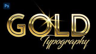How To Create A Gold Text Effect In Photoshop