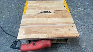 How to make a manual table saw surprisingly simple and effective!