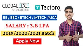 Global Edge Recruitment 2021| Tectoro Consulting Off Campus Drive| Freshers Hiring 2019/2020/2021