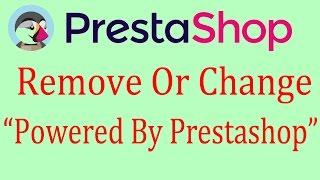 Prestashop Tutorial - Remove Or change Copyright Information "Ecommerce Software By Prestashop"