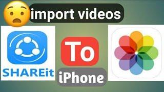 how to transfer shareit video to mx  player from iphone 5,5s,6,6s,7,7plus