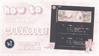 how to make WEBHOOKS for your discord server | webhook tutorial with discohook 2023 、ely. °｡˚