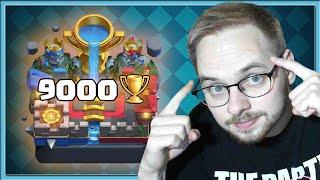  END OF CLASH ROYALE! 9000 TROPHIES! NO 15 CARDS, NO EVOLUTION