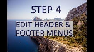 Adjust Header and Footer Menus in Astra Theme with Starter Site