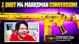 NEW 1 SHOT "MARKSMAN M4" CONVERSION LOADOUT in MW3 SEASON 4  (Best M4 Class Setup Jak Harbinger Kit