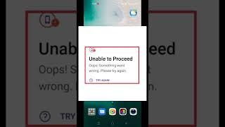 PhonePe Unable to proceed Problem Solve | #shorts