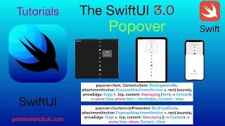Popover & SwiftUI 3.0 (Xcode 13.2, Swift 5.5.)