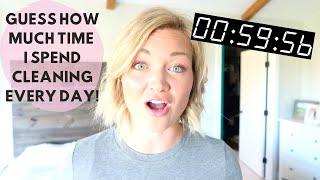 ALL DAY CLEANING ROUTINE WITH A TIMER! | The Secret Slob