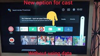 Mi tv 4a pro cast of screen without using data use miracast option available