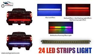 Autopowerz 24 Led Strips Led  With Multicolor  Compactable with all type Vehicles