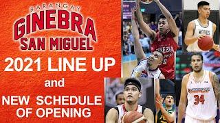 Ginebra Lineup 2021 Roster for PBA 2021 Season