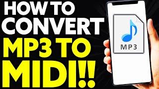 How To Convert MP3 to MIDI on Android (EASY)