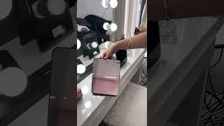 Black Vanity Mirror | Contemporary Home Decor | Light Up Makeup Mirror | Travel Mirror