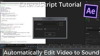 After Effects Scripting Tutorial - Automatically Edit Video to Sound