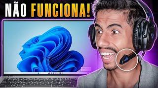 MICROFONE do FONE DE OUVIDO (HEADSET) NÃO FUNCIONA no PC ou NOTEBOOK? APRENDA RESOLVER em 2024!