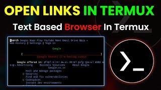 Open Websites in Termux: Quick Guide | By Technolex