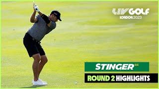 Highlights: Stinger GC eyeing repeat after big second round | LIV Golf London