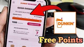 NEW Dunkin' Rewards Free Points Hack - How to Get Free Points in Dunkin' App (Easy Method)