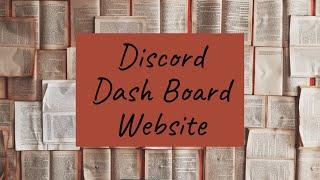 How To Make A Discord Dash Board Using Repl.it!