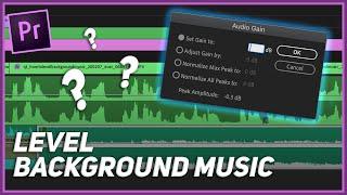 STOP your BACKGROUND Music Being So LOUD! (Works in ALL Software)