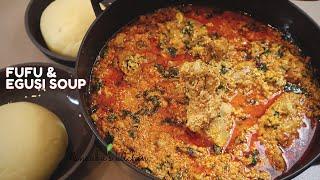 How to make  FUFU and EGUSI SOUP/STEW  for your viral TikTok  African food challenge