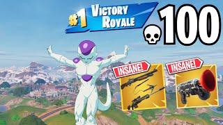 100 Elimination FRIEZA DRAGONBALL Z Solo vs Squads WINS Gameplay (NEW Fortnite Chapter 5 Season 1)!