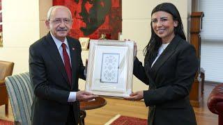 Kemal Kılıçdaroğlu, KKTC Meclis Başkanı Yardımcısı Fazilet Özdenefe ile görüştü