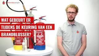 Wat gebeurt er tijdens de keuring van een brandblusser?