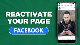 How To Reactivate Facebook Page | How To Use Facebook